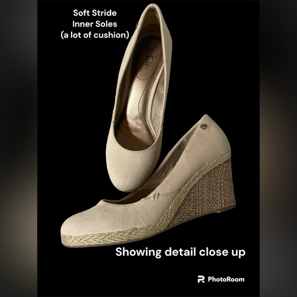 Life Stride Canvas Espadrille Wedge Heels - Picture 5 of 6